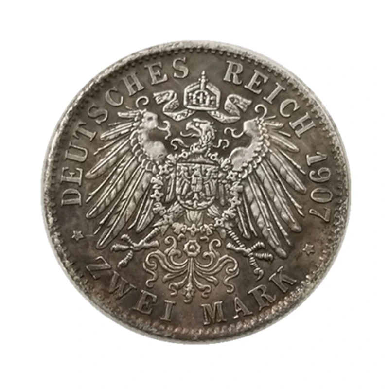 1907 German States BADEN 2 Mark coin-King Friedrich  COPY