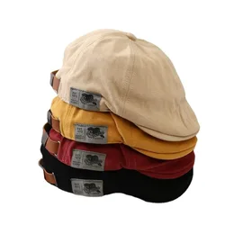 New Retro Newsboy Caps Men Hats Berets British Wearing Style Ivy Cap Classic Woman Vintage Cotton Beret Hip Hop Berets gorras