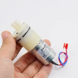 12V DC Small 370 Water Pump  Low Noise Large Water Flow 1.2L/min For Drinking Robot Cleaner Mini Micro Diaphragm Vacuum Pump