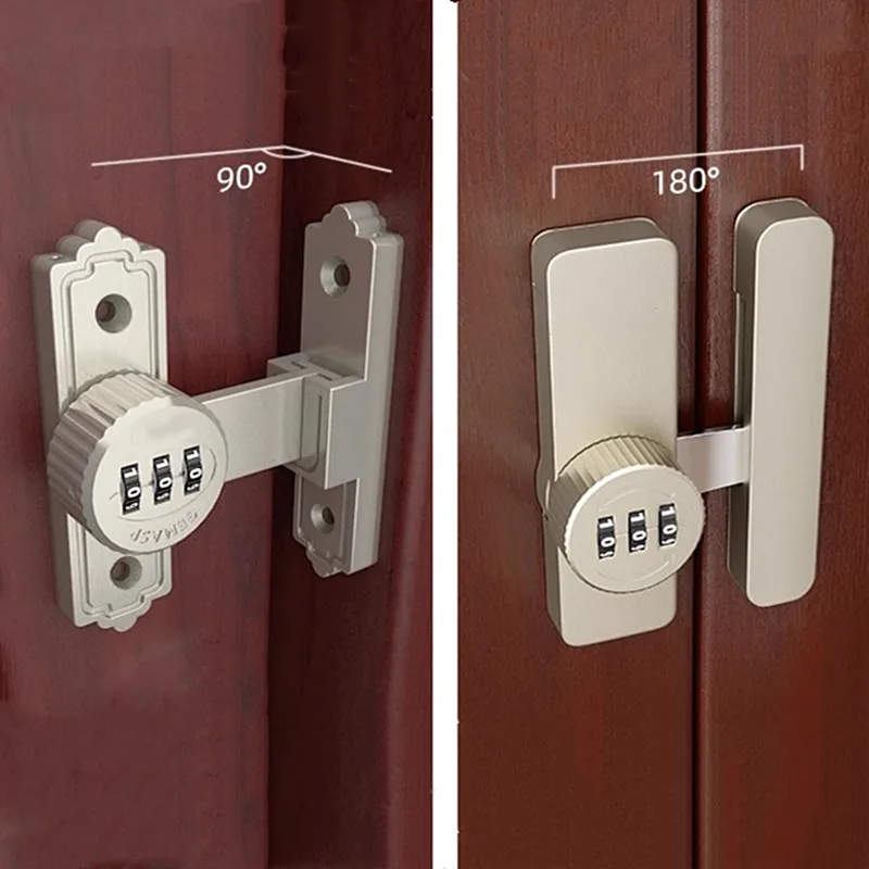 

1PC Zinc Alloy Drawer Cabinet Lock Digital Password Security Door Lock Indoor Door Window Locks Sliding Barn Door Clasp Buckle