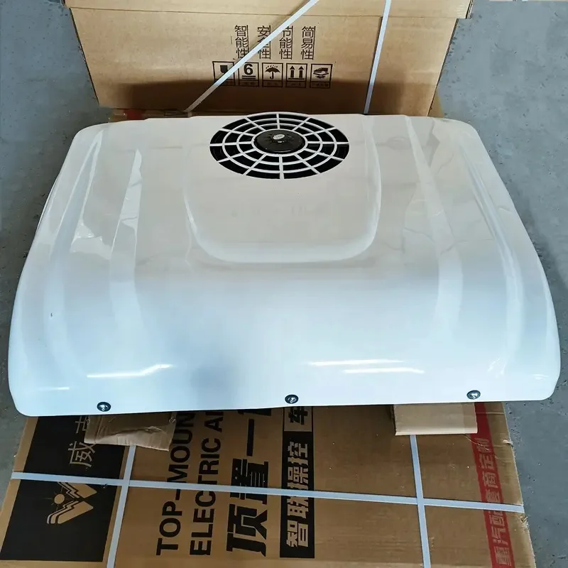Van Rv Roof Solar Power Stop Air Conditioning Truck 12v 24v Battery Powered Air Conditioner for RV