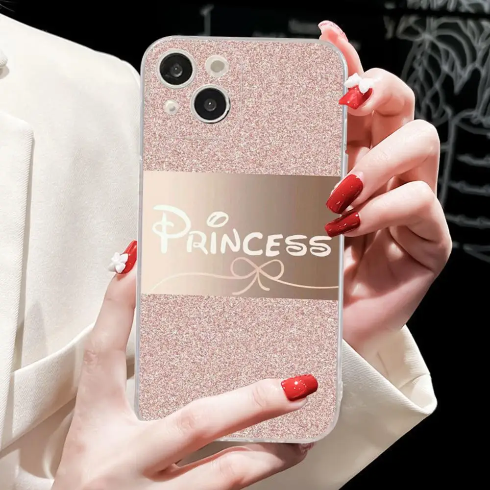 Rose Gold Pink Princess Queen Phone Case for iPhone 15 8 7 6 6S Plus X SE 2020 XR XS 14 11 12 13 Mini Pro Max Mobile Case