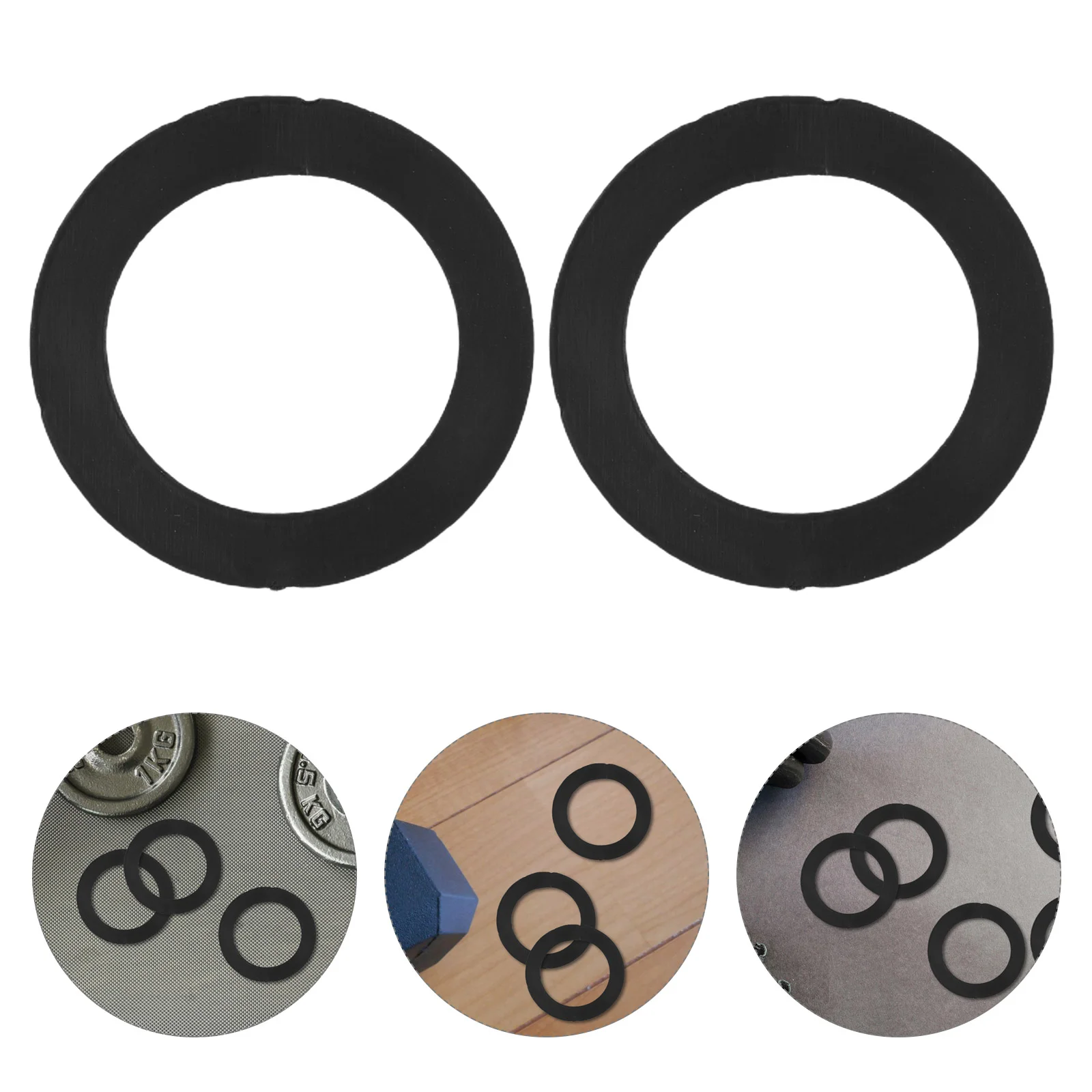 

50 Pcs Barbell Rubber Ring Short Fitness Equipment Weight Nuts Bench Replacement Parts Lifting Clamps