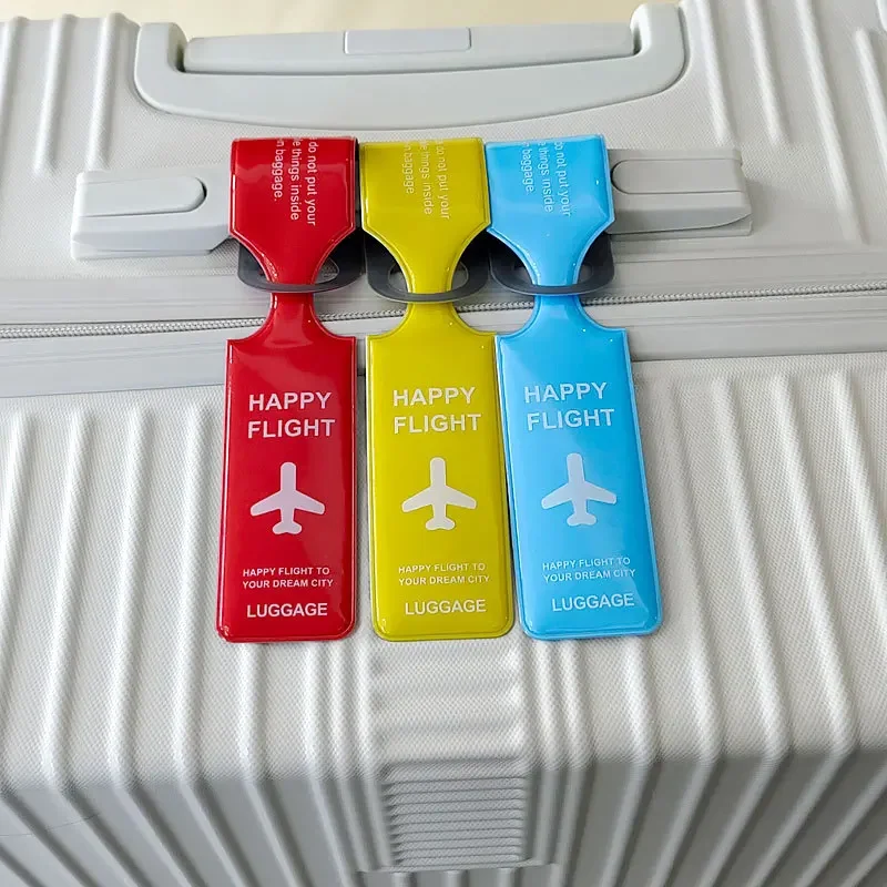

Luggage Tag Name ID Address Label Travel Accessories PVC Aircraft Luggage Boarding Pass Luggage Tags Anti Loss Suitcase Tags
