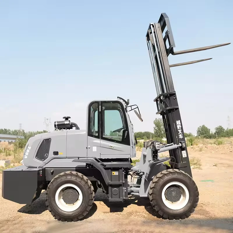 Reliable PTF Series 3 Ton 4WD  Forklift CE Certified Dual High-Low Speed Transmission 4M Lifting Height