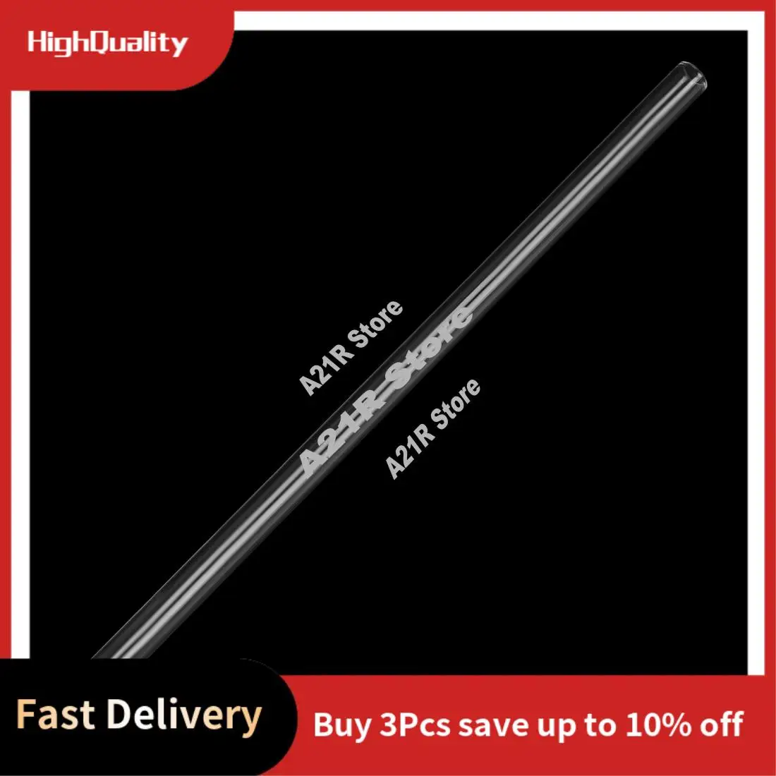 A21I-High Borosilicate Glass Drinking Straw Wedding Birthday Party Diameter 8Mm