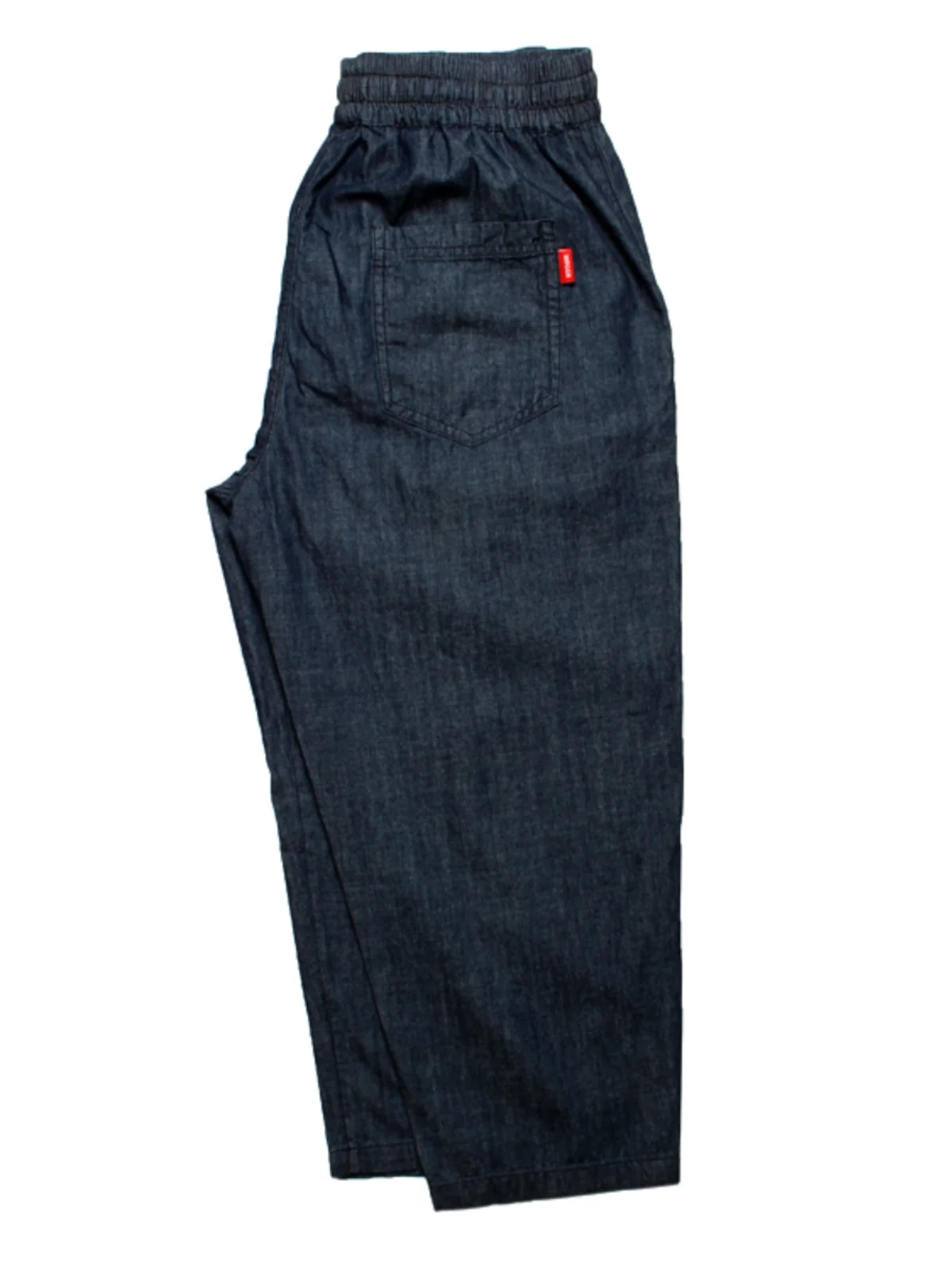 ウォッシュドコットンバルーンパンツルーズストレートレッグハーランスタイル若々しいカジュアルジーンズ薄型モデル7フィート丈ピュアカラー