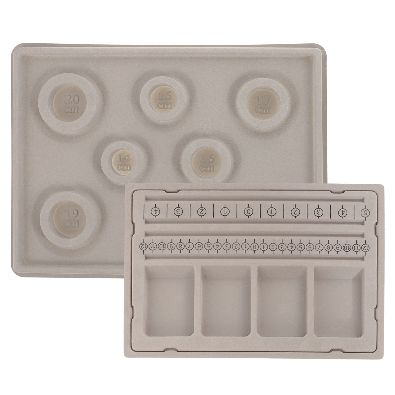 

2 pcs Bracelet Measurement Board Bead Design Plate for DIY Jewelry Making Beading Tools Craft Bead Sorting Tray Sizer Stringing