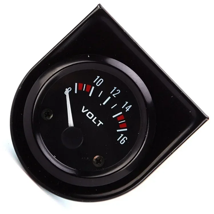 Car instrument modified black pointer voltmeter to measure 8-16V personalized pointer voltmeter