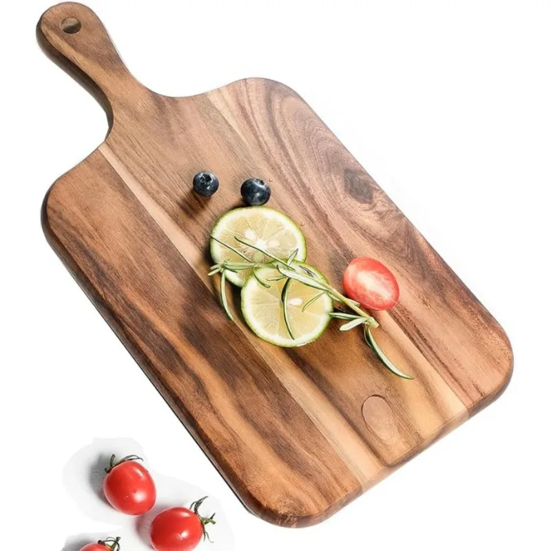 

Wood Cutting Board Kitchen Fruit Charcuterie Cheese Pizza Vegetables Meat BBQ Boards For Home Outdoor Camping Picnic