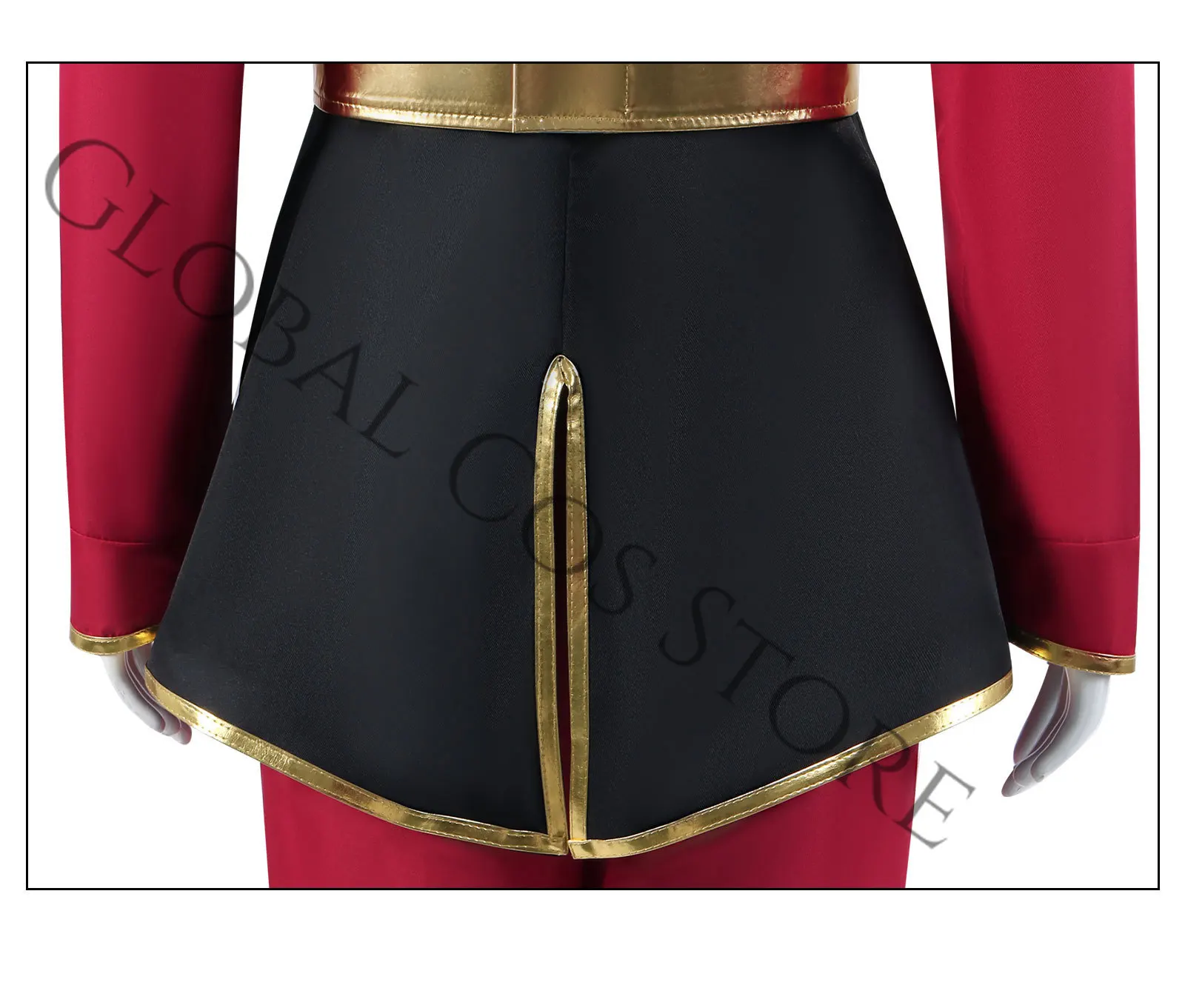Anime Avatar The Last Airbender Cosplay Azula Costume Wig Red Palace Knight Style Suit for Halloween Party Comic Con Dress Up view 5