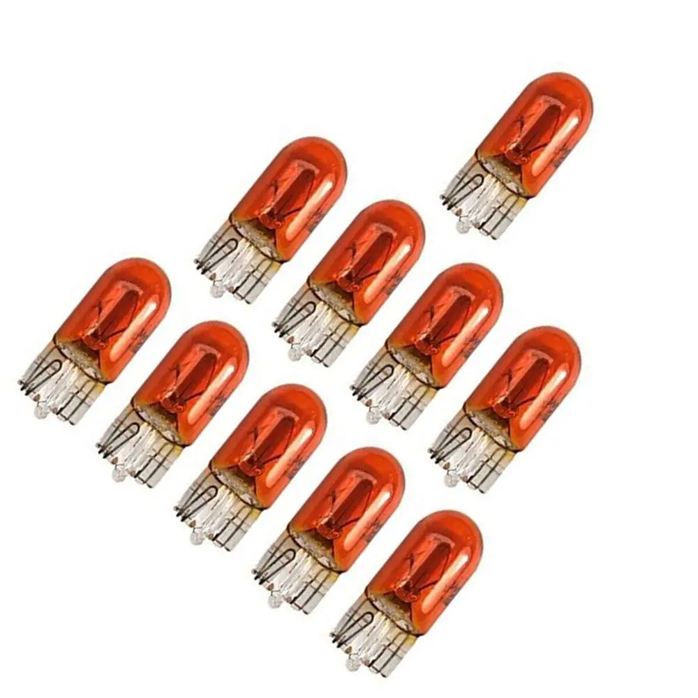 50 قطعة مصباح مكرر كابليس كهرمان برتقالي 501 T10 W5W LED لمبات إضاءة السيارة