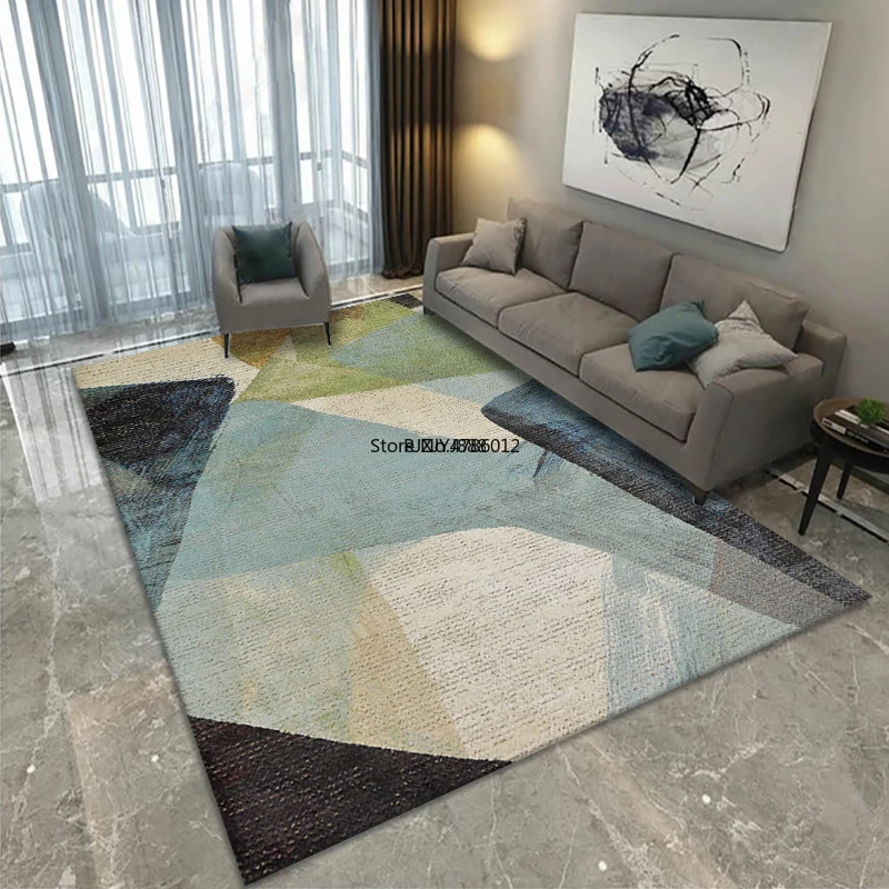 200X300CM Modern Gold Diamond Velvet Rectangular Full Shop Living Room Coffee Table Sofa Carpet Bedroom Bedside Mats Custom