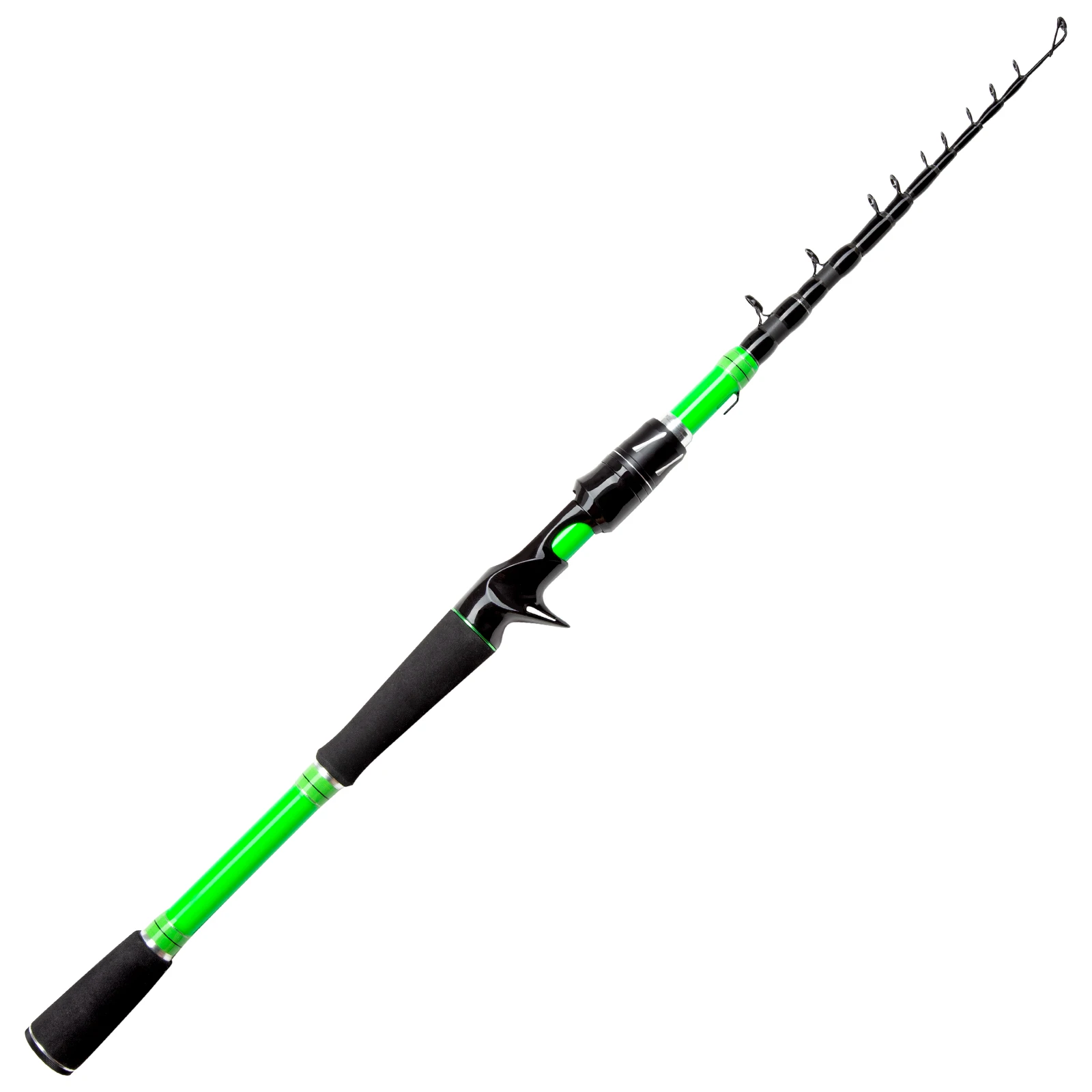 

D1 Telescopic Fishing Rods 2.1m Journey Special Rod Fuji Guide Spinning Casting 7'1" Tele MH, Fast 10-17LB