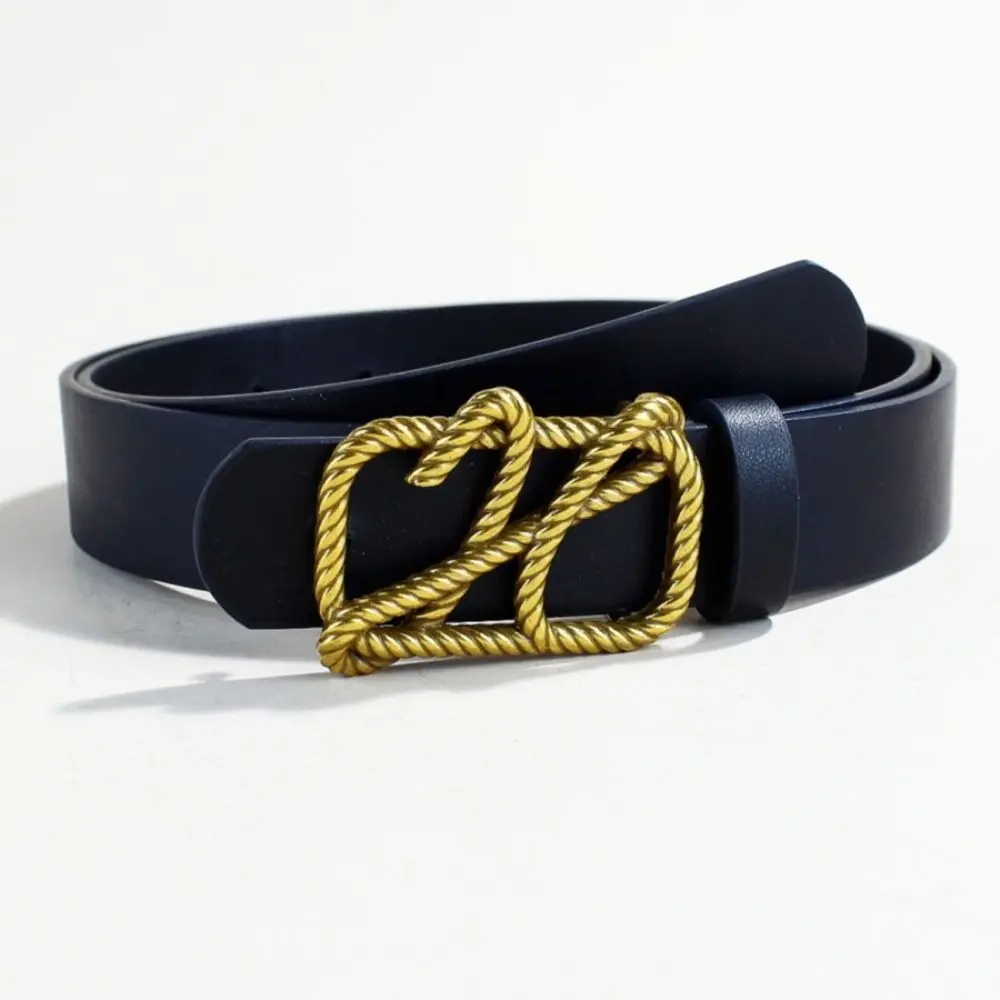 حزام جلد متعدد الاستخدامات للنساء ، زخرفة الخصر ، تصميم فاخر ، مشبك منزلق معدني ، حزام