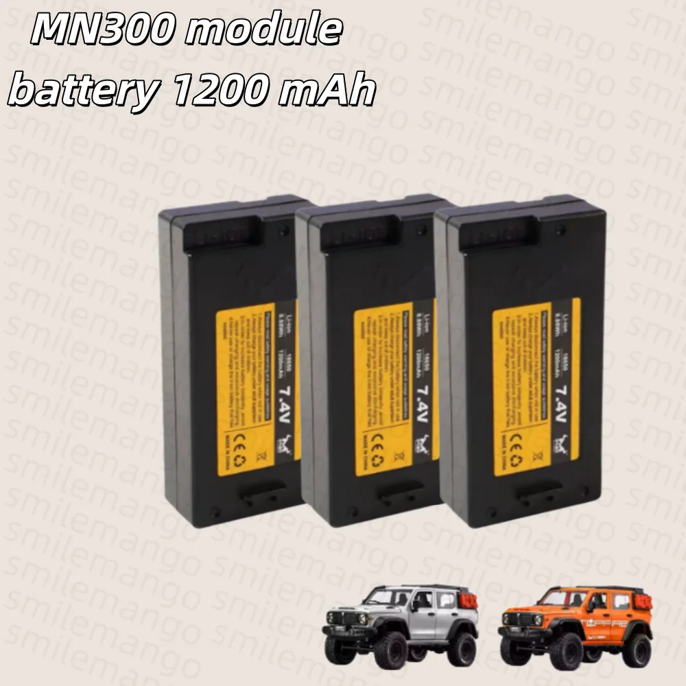 Akumulator litowo-jonowy MN300 7.4V 1200mAh do samochodu RC MN300 1/12, wysokiej pojemności, zamienny akumulator do ponownego ładowania lub zestaw ładowarki USB. — zdjęcie produktu 2