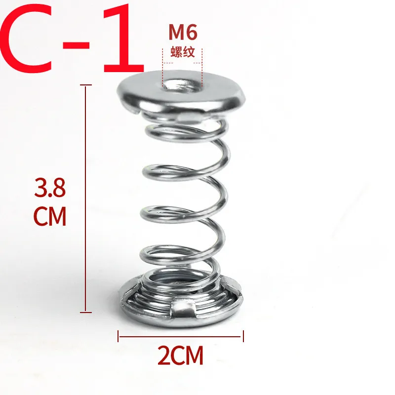 2pcs Vibration Damping Springs Ｍ６Shock Absorbing Dispenser Steel Pressure Elasticity 67N Wire 1.4mm Compression Spring