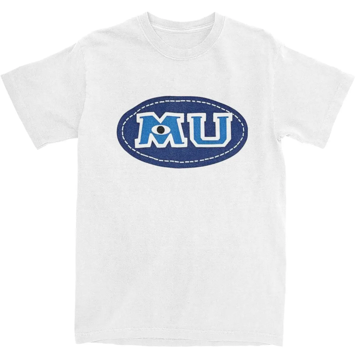 

Monsters University Logo T Shirt Man Y2K Funny Cotton T Shirts Summer O Neck Novelty Tees Wholesale Oversized Tops