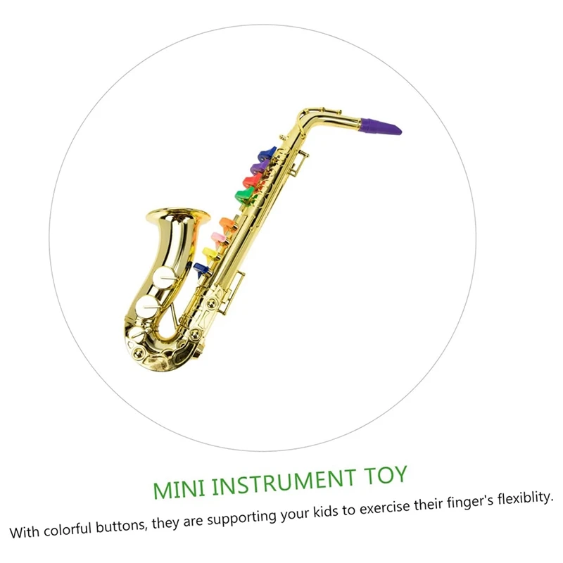 HOT SALE Saxophone Children's Musical Instrument Children's Simulation Musical Instrument Eight-Tone Saxophone House Music