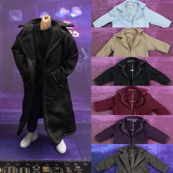 1/12 Male Windbreaker Trench Coat with Iron wire Bat Hero Cloothing Model for 6inch Action Figure Body Model mezco shf