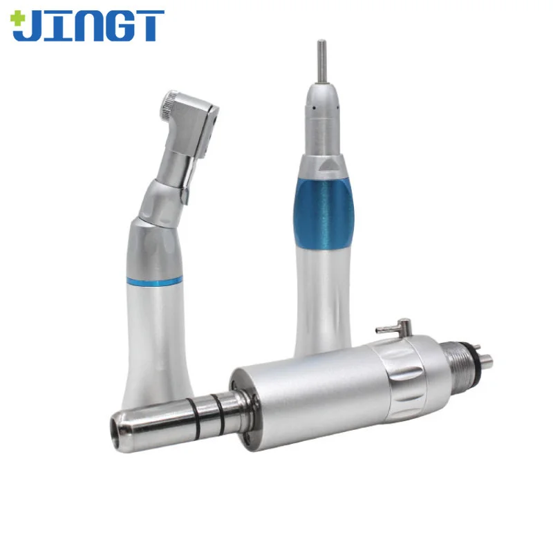 JINGT Dental Low-Speed Handpiece Oral Water Channel Slow-Speed Machine Bending Direct Motor Polishing Motor Tools