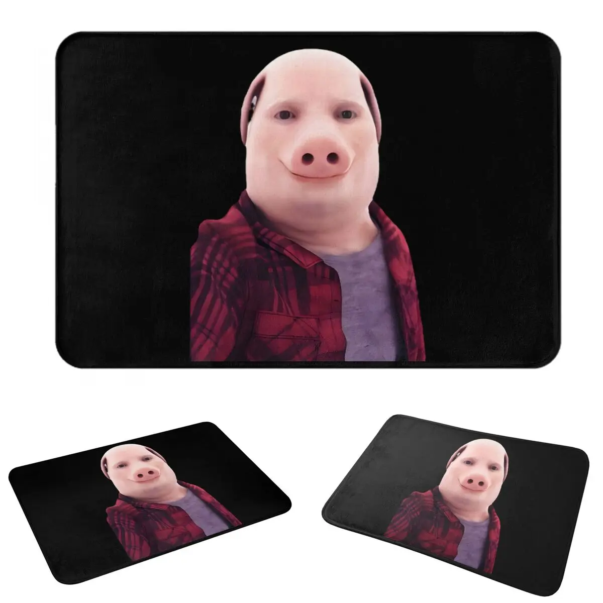 John Pork Is Calling Doormat Sand Scraping Carpet Rug Kitchen Entrance Home Floor Mat for Bedroom Footpad Mats