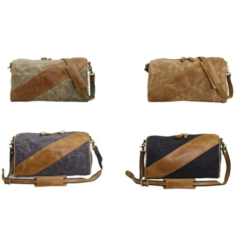 Men's Canvas Messenger Bag, Retro Casual Crossbody Shoulder Purse, Simple Vintage Satchel for Men Women