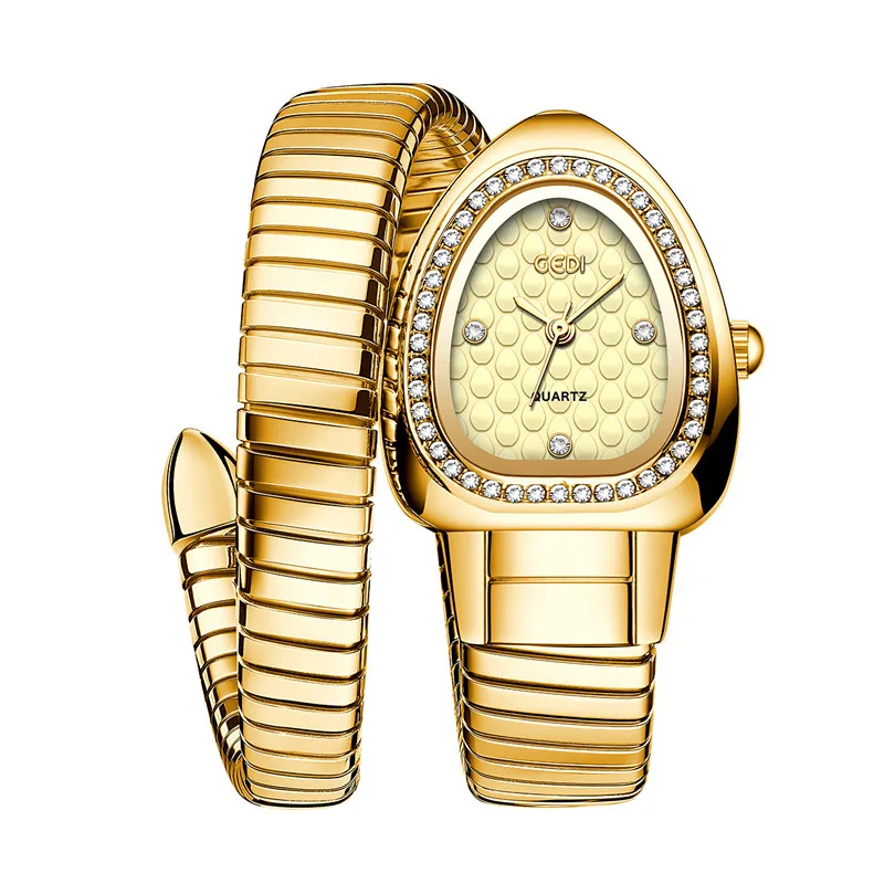 2026 New Fashion Premium Diamond Gold Temperament Premium Ladies Watch