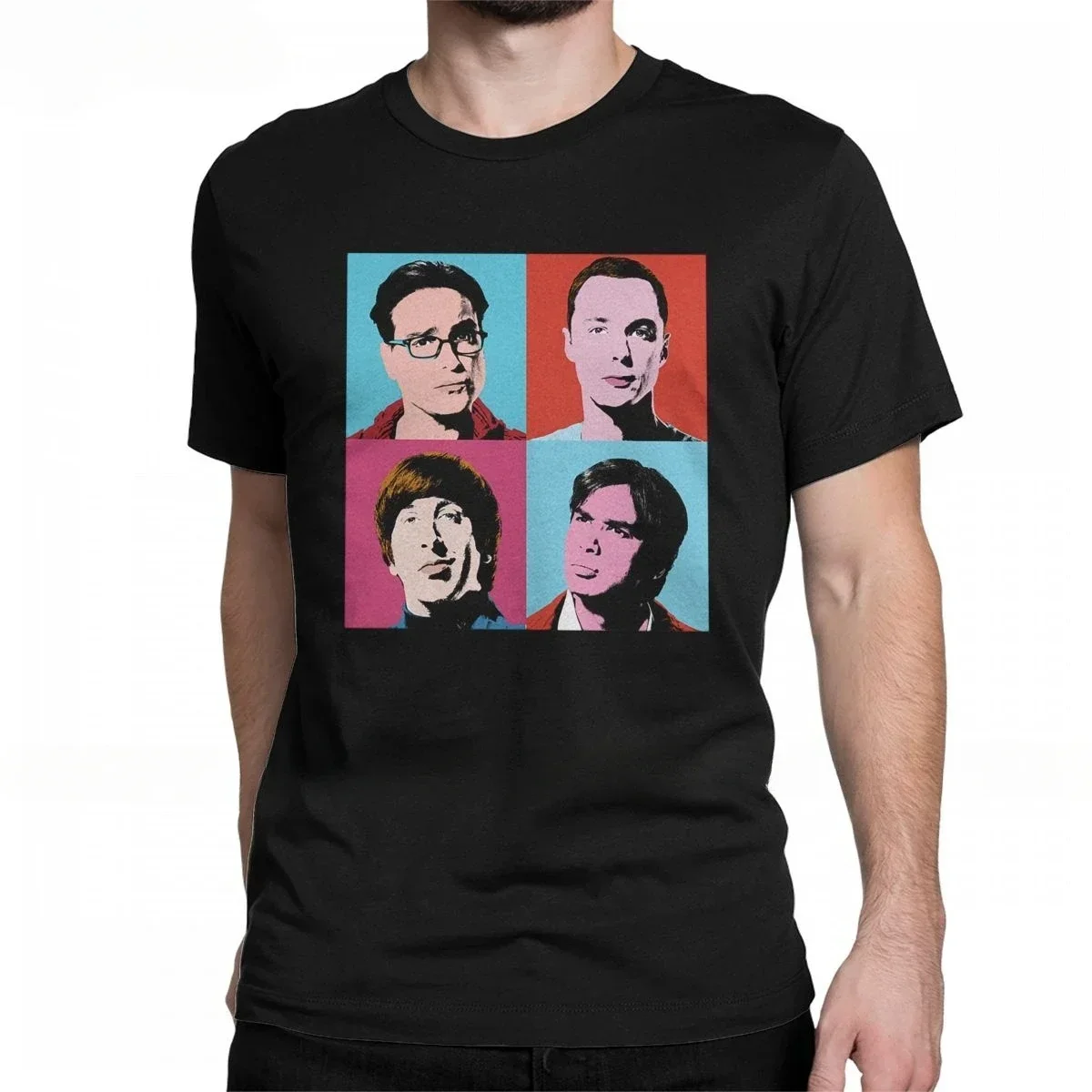 CC T Shirt Short Sleeve Tee  Plus Size Clothing Cool The Big Bang Theory Leonard Sheldon T- for Men