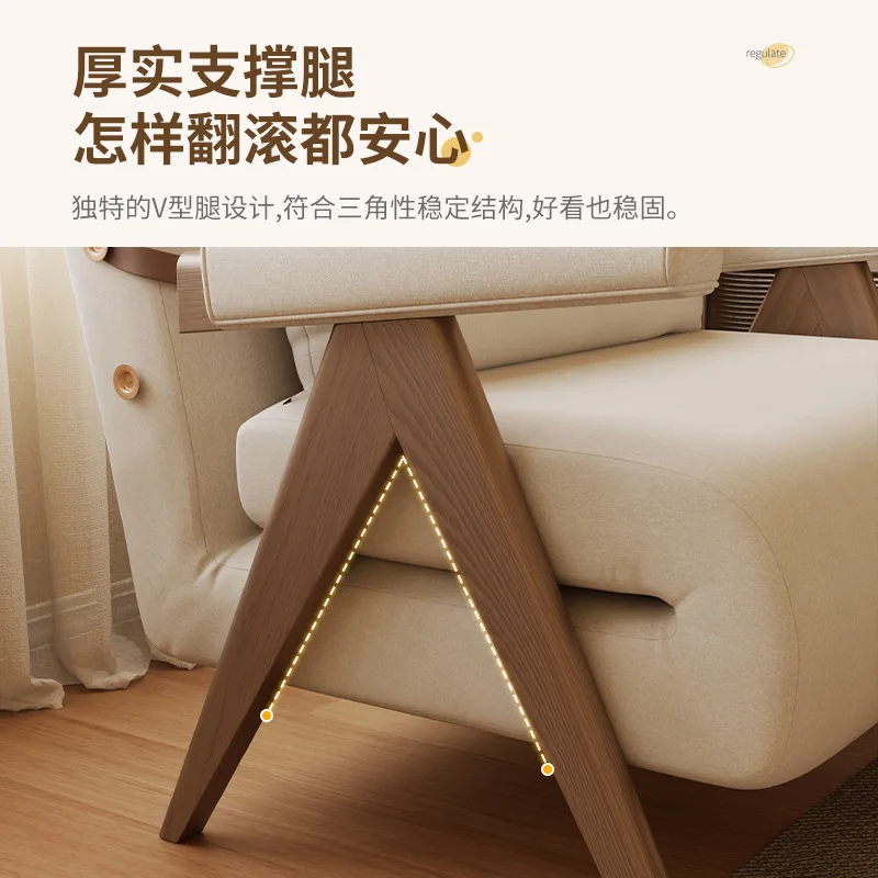 Folding sofa bed dual-purpose multi-function small apartment Internet celebrity single bed household princess single sofa bed
