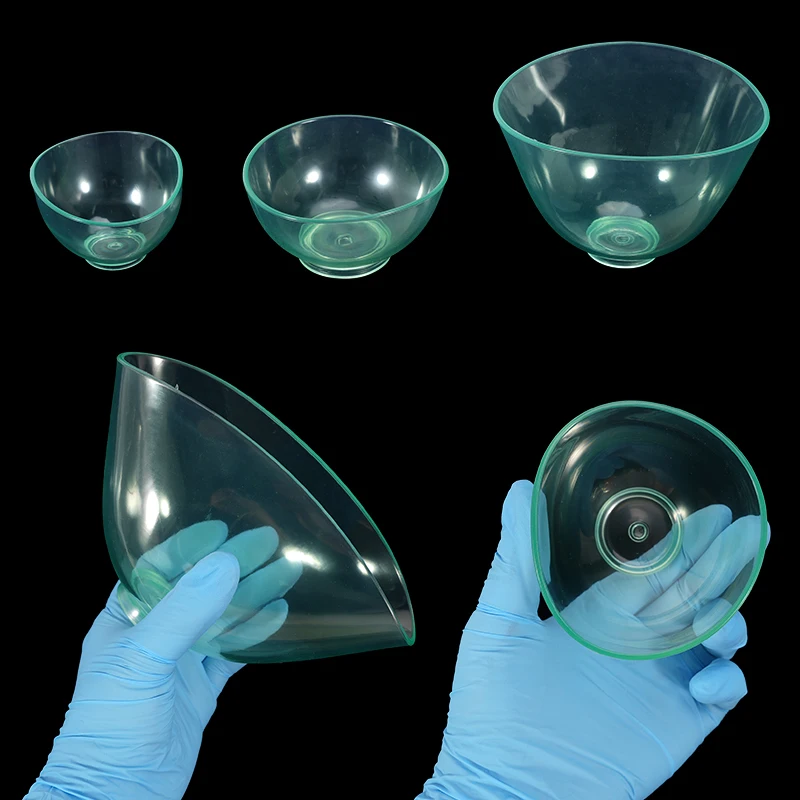 

3pcs Dental Mixing Bowl Flexible Rubber Alginate Plaster Material Mixing Bowl S/M/L Alginate Gypsum Impression Material