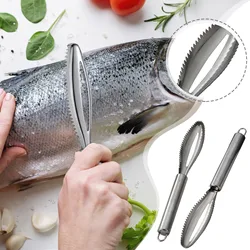 Stainless Fish Scales Scraping Graters Fast Remove Cleaning Peeler Scraper Bone Tweezers Tool Gadge Kitchen Accessorie Gadgets