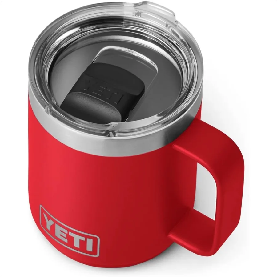 

Rambler 10 oz Stackable Mug Vacuum Insulated Stainl Steel with MagSlider Lid Rescue Red