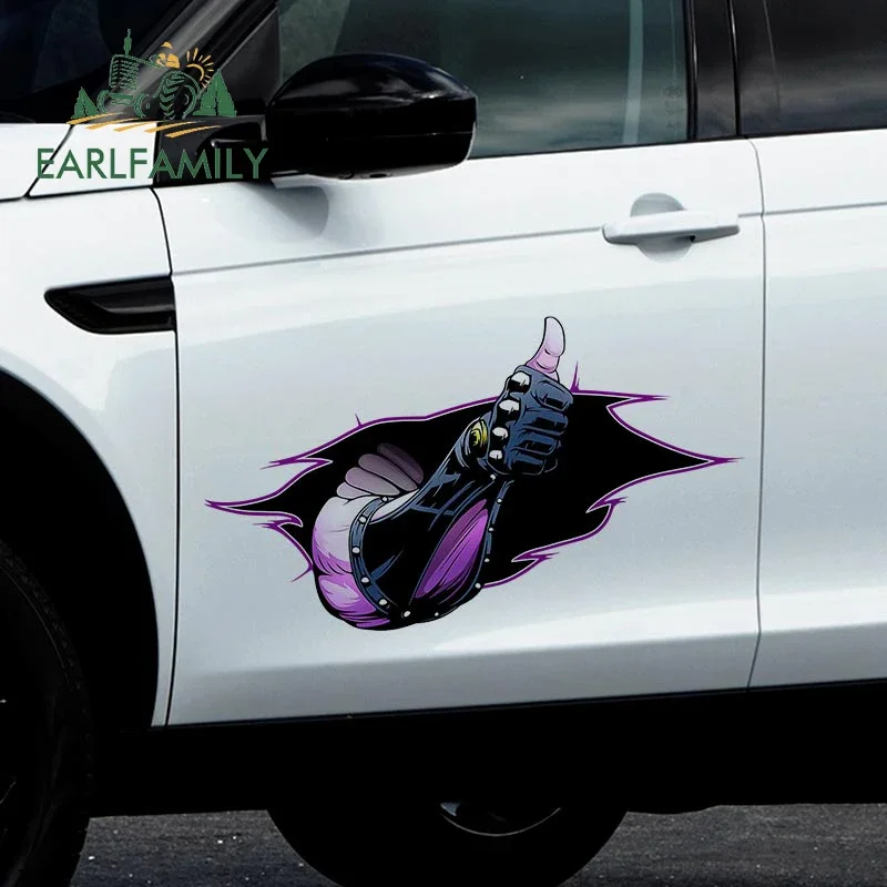 EARLFAMILY 43cm X 25.8cm for Killer Queen Funny Anime Car Sticker Waterproof Occlusion Scratch Decals Waterproof Car Label