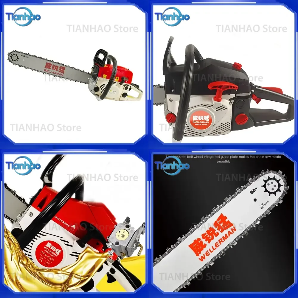 20 Inch Gas Chain Saw for Garden Multi Function Felling and Wood Cutting Saw