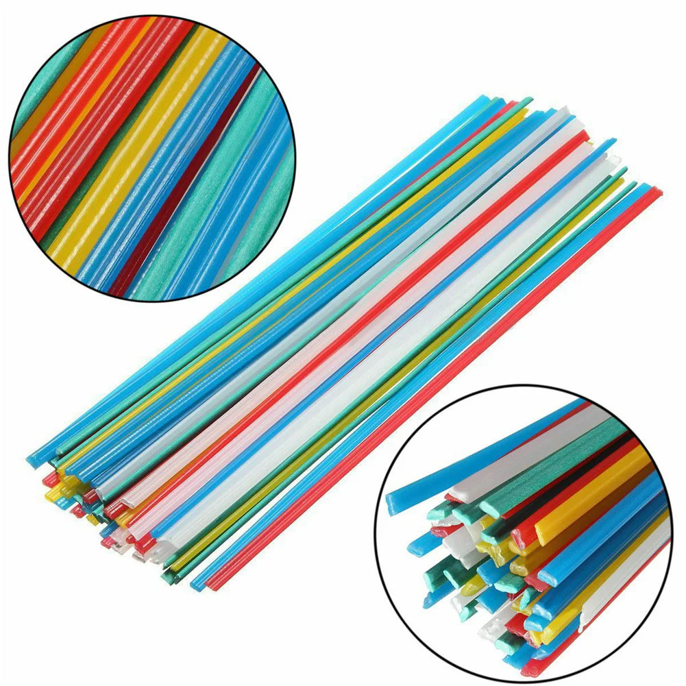 For PVC Products For PP Products Plastic Welding Rods 200mm 50Pcs/Set For Welding PP Plates White/Yellow/Red/Blue/Green