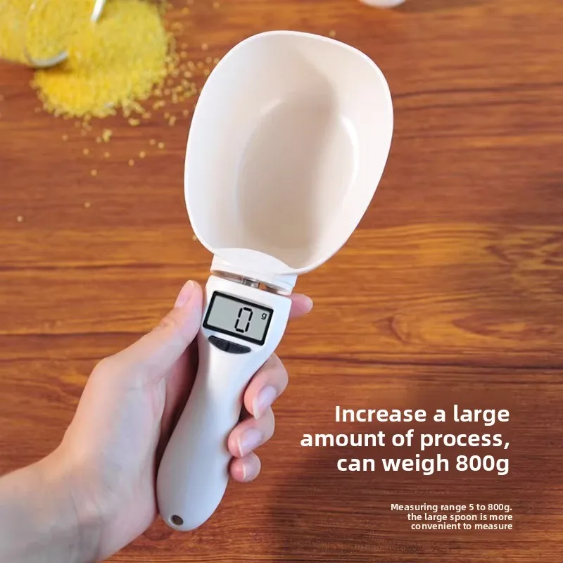 Кухонные электронные весы с мерными ложками, счет в грамах, весы, ложки для муки и ковши, цифровые весы для рисовой еды Кухонные электронные весы с мерными ложками, счет в грамах, весы, ложки для муки и ковши, цифровые весы для рисовой еды