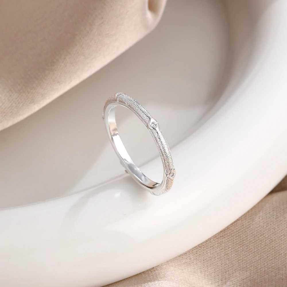 S925 خاتم فضة المرأة الحد الأدنى كامل الزركون لامعة مجوهرات الأزياء المشاركة حفل زفاف هدية العصرية 2025 #3