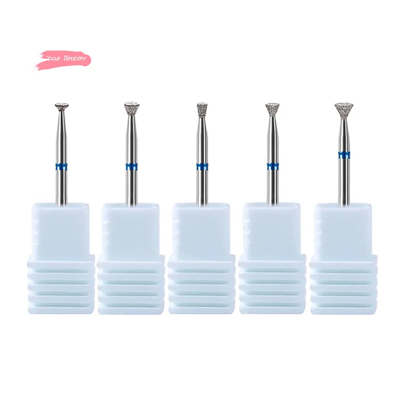 Limes à ongles électriques, coupe-diamon-d, forets de manucure, fraises de meulage blanches, outils d'art des ongles, accessoires, 1 pièce