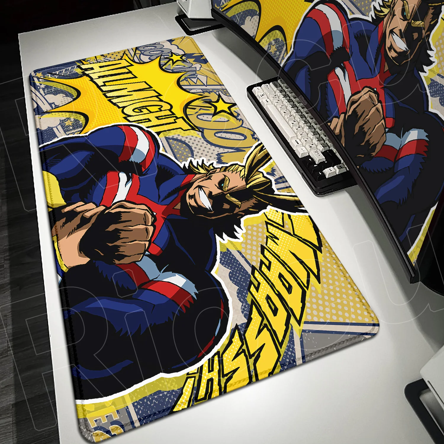 

Anime Mouse Pad Anti-slip Rubber Base Mouse Mats My Hero Academia Stitch Edge Table Mat Large Office Gaming Mousepad Accessories