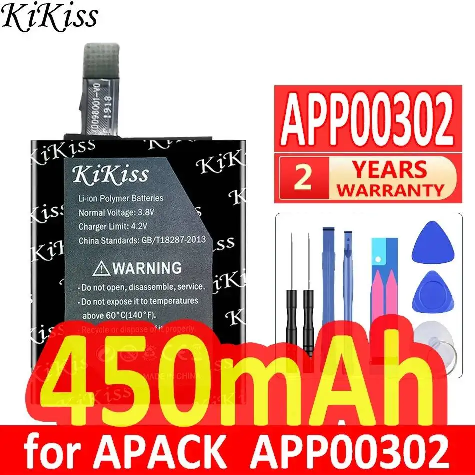 

Аккумулятор APP00302 с кабелем, обеспечивающий длительную работу, для Apack APP00302, 450 мАч