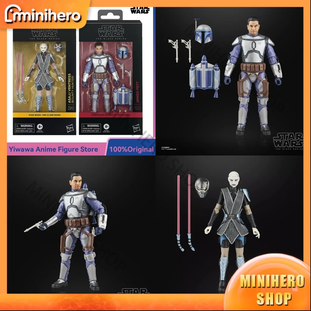 

В наличии: Фигурки Hasbro Star Wars Black Series 15 см — Джанго Фетт и Асажж Вентрес (Охотники за головами), аниме-модели игрушек