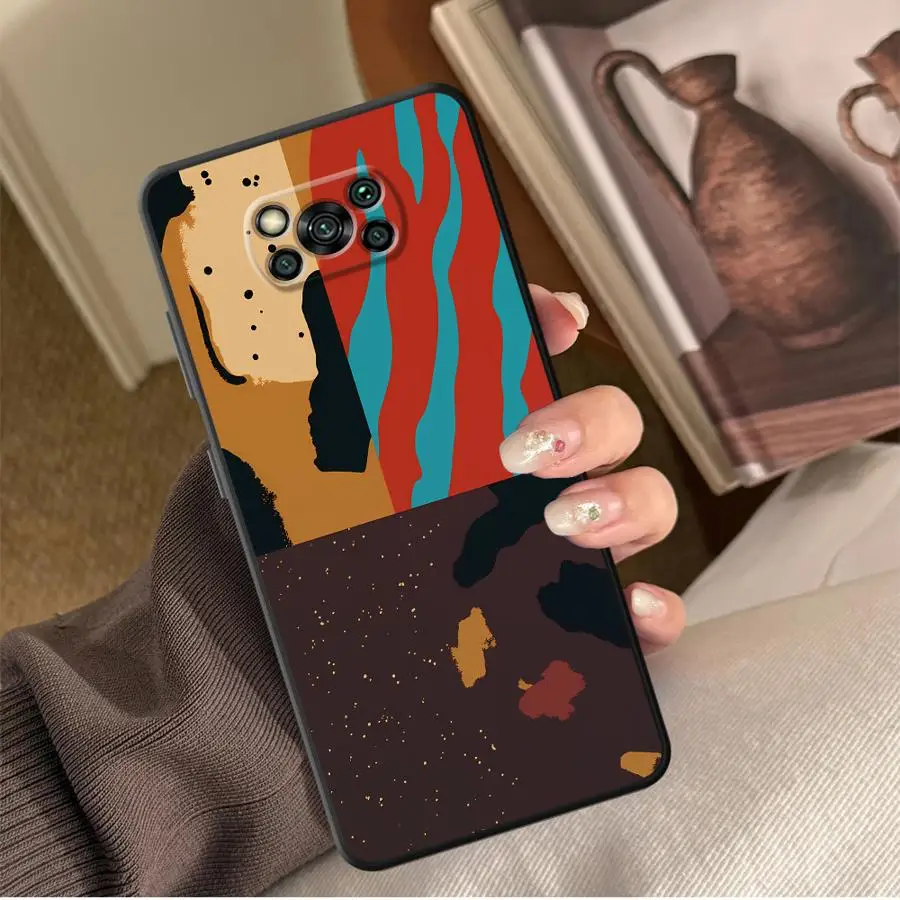 Coque de téléphone pour Xiaomi Poco F8 F1 X3 X4 X5 X7 Pro M3 M4 M7 C50 M5 C61 F3 C75 C71, Collage artistique