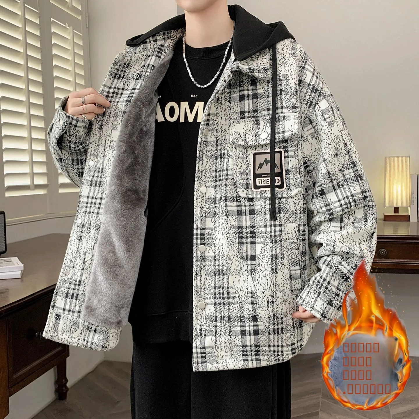 

Thiened Fce осенне-зимнее мужское молодежное модное хлопковое пальто Secony для школьников ветрозащитное пальто