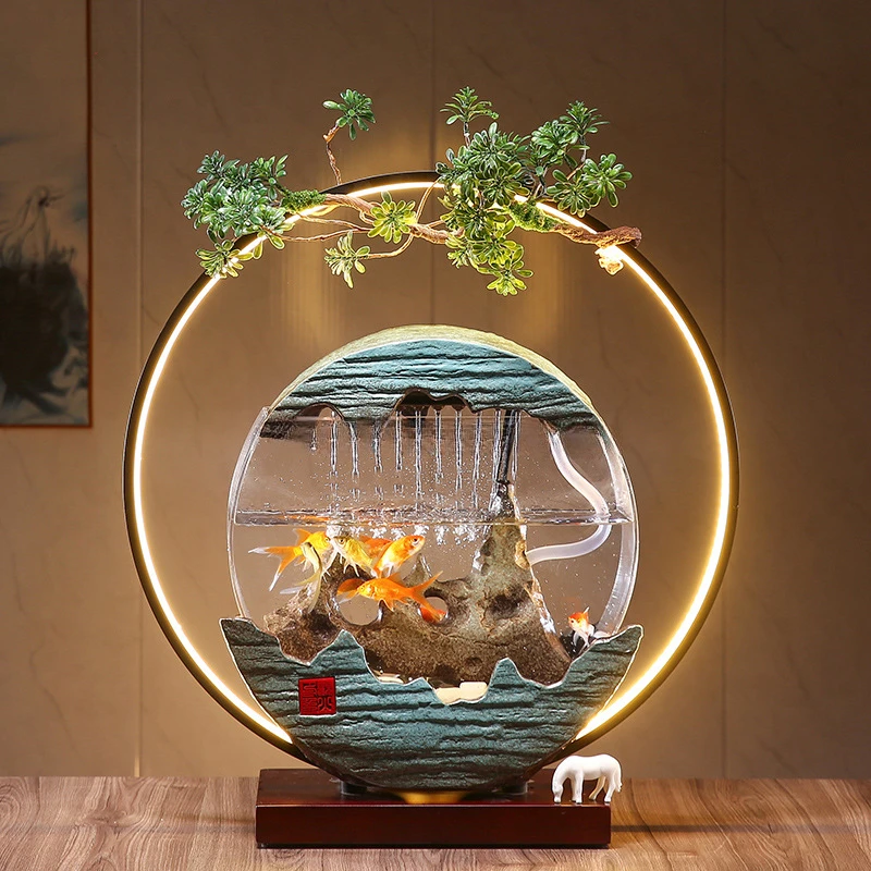 New Design Egg Type House Decoration Interior Fish Tank Accessories Home Decor