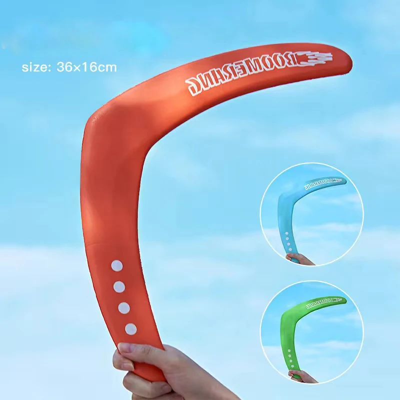 ของเล่นบูมเมอแรงนุ่มสำหรับเด็ก ของเล่นจานร่อนสามใบสำหรับเล่นกลางแจ้ง เกมกีฬาแบบอินเทอร์แอคทีฟสำหรับเด็กและผู้ปกครอง ของขวัญสำหรับคลายเครียด