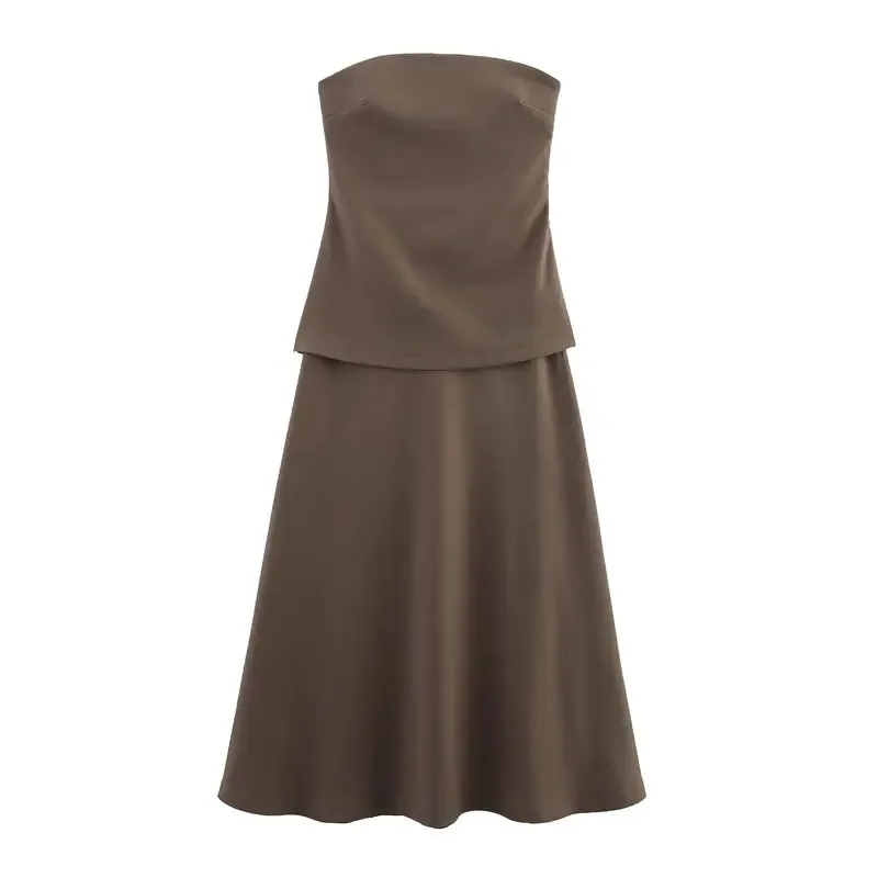 

Women's Retro Off-the-Shoulder Slim-Fitting Stitching Wrap Dress Summer 2025 Fashion Festival Dinner Date Casual Dress