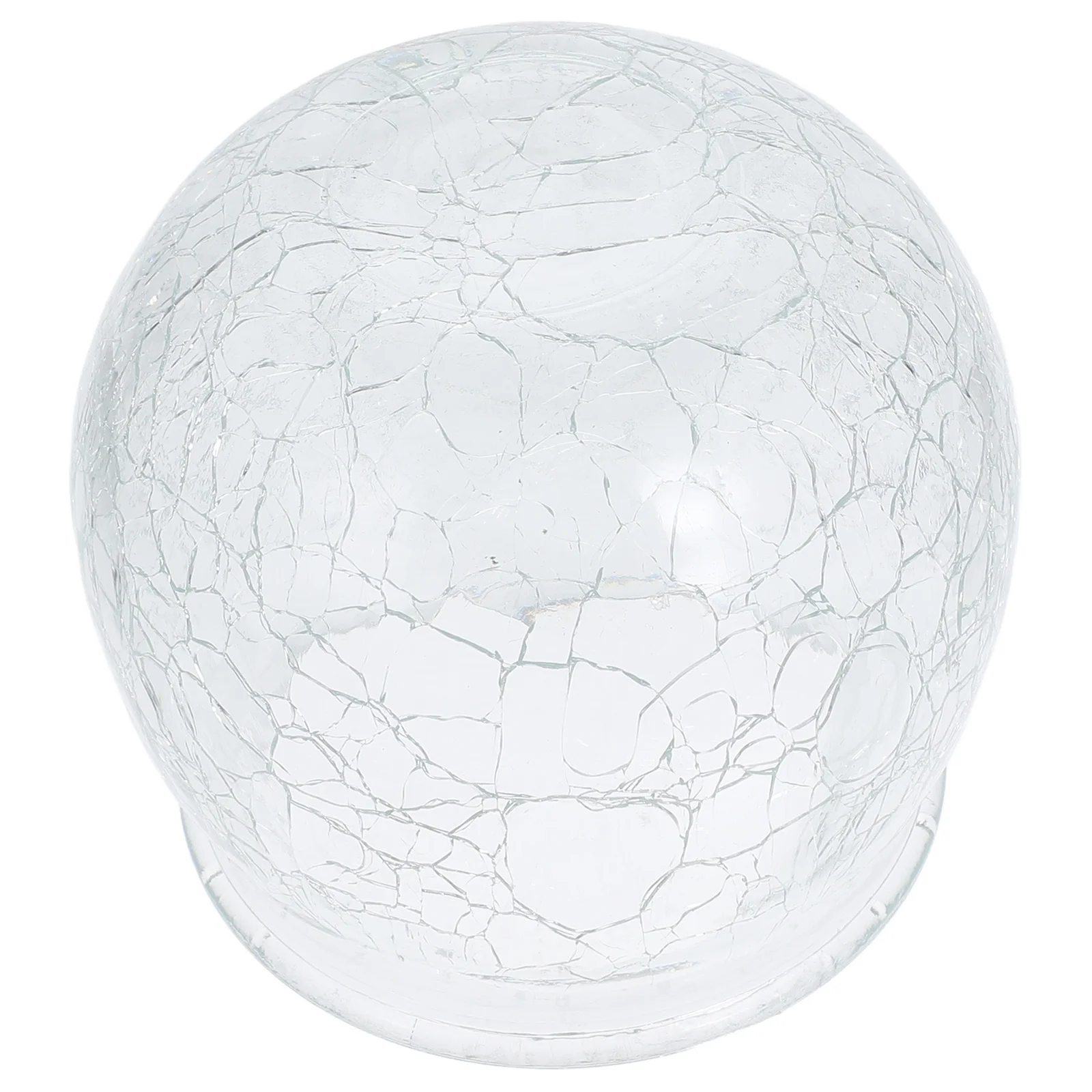 

Ice Crack Glass Lamp Shade Globe Round Lampshade Replacement Cover Outdoor Light Fixtures Glass Decor Artistic