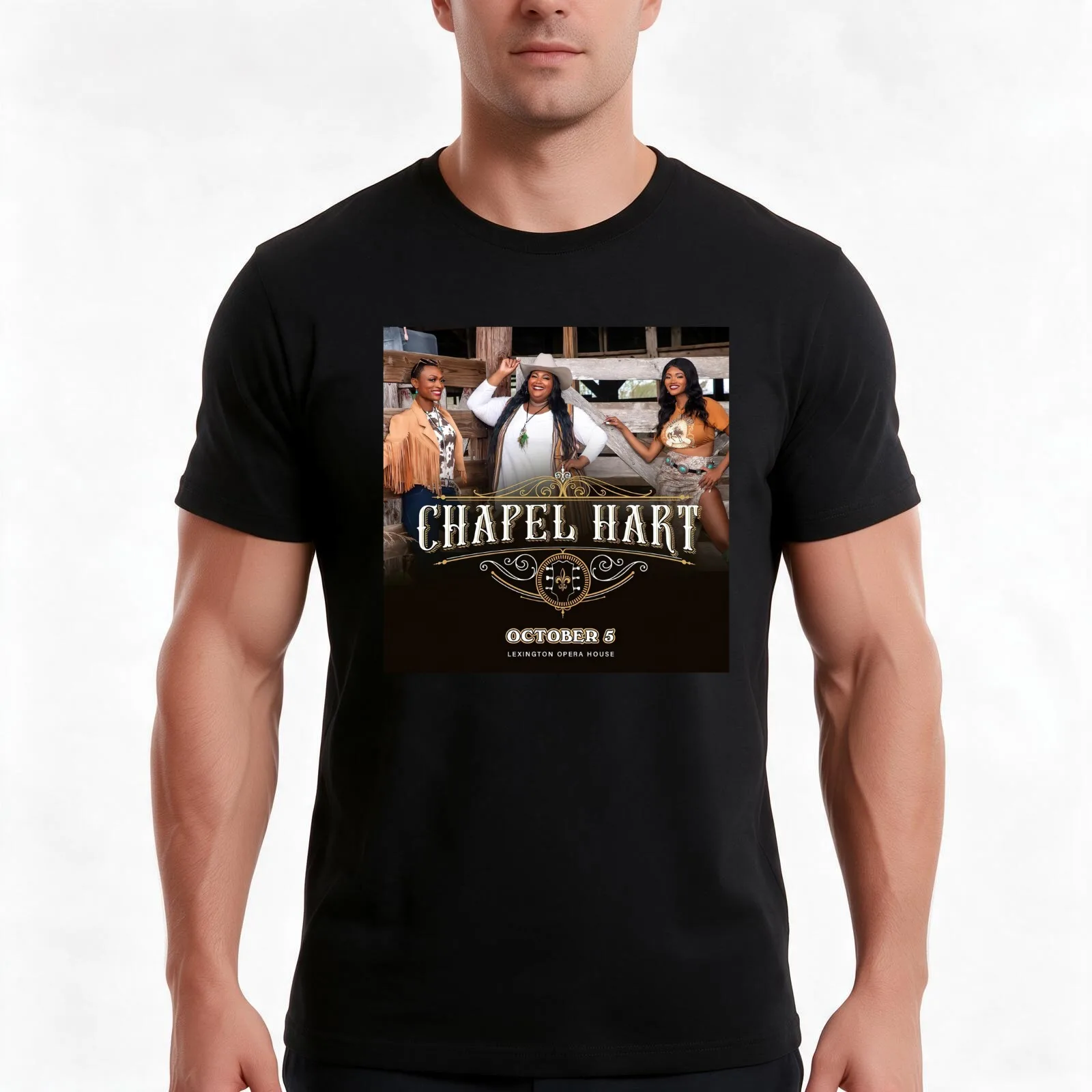 Chapel Hart Meet On October T-Shirt, Summer Casual Cotton Tee, Oversized Streetwear Tops, Vintage Graphic Print, 100% Cotton