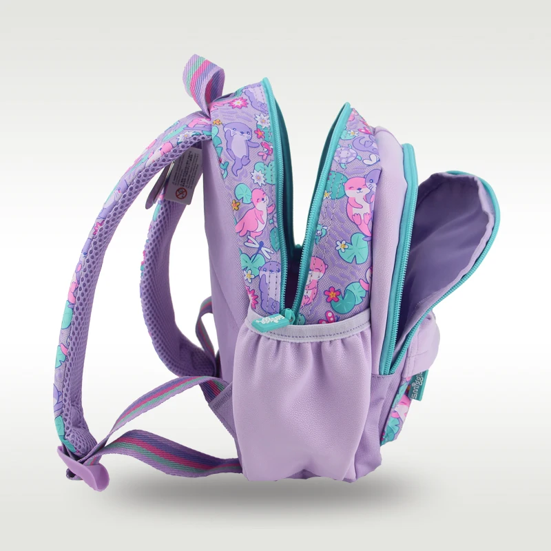 children's schoolbag girls backpack Purple hamster cool kawaii 11 inch 1-3 years old